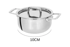 Mini faitout Cristel Castel'Pro en acier inoxydable 18/10 3 ply