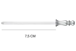 Mini fusil à aiguiser Opinel manche en acier inox 7,5cm