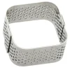 Mini moule perforé carré Mallard Ferrière pour petits fours en inox