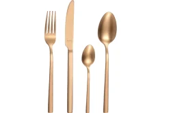Ménagère 16 couverts de table Amefa Square en acier inoxydable 18/0 - Finition cuivre