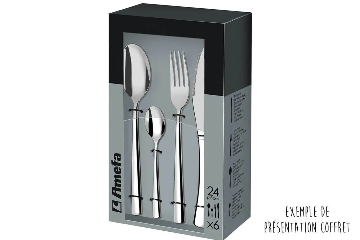 Ménagère 24 couverts de table Cuba Amefa inox 18/10