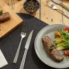 Ménagère 12 couverts à steak Rosle Élegance en acier inoxydable 18/10
