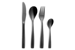 Ménagère 24 pièces Comas BCN Colors Noir acier inox 18/0