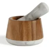 Mortier et pilon Livoo marbre et acacia