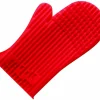 Moufle silicone rouge anti-chaleur 27x15cm