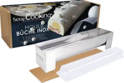Moule à bûche en inox et insert semi rigide Scrapcooking - Réutilisable