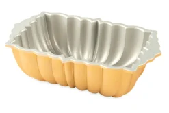 Moule à cake Nordic Ware plissé gold en fonte d'aluminium