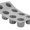 Moule à cannelés bordelais en silicone De Buyer Elastomoule 6 ou 8 alvéoles