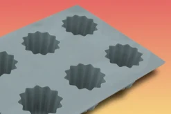 Moule à cannelés bordelais en silicone De Buyer Elastomoule 6 ou 8 alvéoles