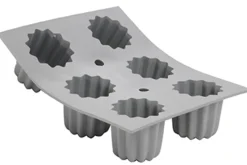 Moule à cannelés bordelais en silicone De Buyer Elastomoule 6 ou 8 alvéoles