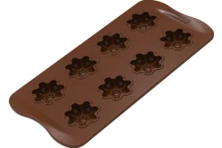 Moule à chocolat en silicone Silikomart 8 fleurs Ø38x12mm