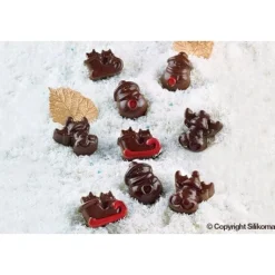 Moule à chocolat silicone Silikomart Easy Choc spécial Noël 214X106 mm