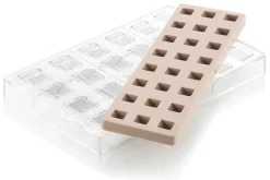 Moule en silicone et tritan professionnel Silikomart 24 pralines avec insert