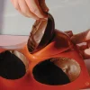 Moule en silicone professionnel Silikomart Silicon Flex 300x175mm 5 demi-œufs