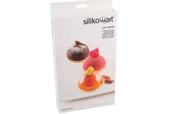 Moule en silicone professionnel Silikomart Silicon Flex 300x175mm 6 demi-sphères 80ml