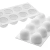 Moule en silicone professionnel Silikomart 8 truffes 62 x 52mm