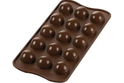 Moule en silicone professionnel Silikomart Easy Choc Tartufino 15 truffes