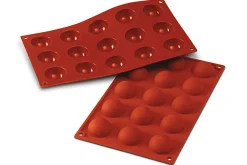Moule en silicone professionnel Silikomart Silicon Flex 300x175mm 15 demi sphères