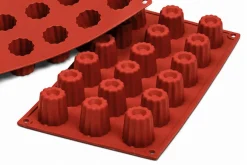Moule en silicone professionnel Silikomart Silicon Flex 300x175mm 18 mini cannelés