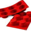 Moule en silicone professionnel Silikomart Silicon Flex 300x175mm 6 muffins 6.9cm