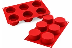 Moule en silicone professionnel Silikomart Silicon Flex 300x175mm 6 cylindres 133ml