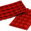 Moule en silicone professionnel Silikomart Silicon Flex 300x175mm 24 savarins ovales