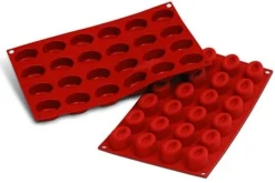 Moule en silicone professionnel Silikomart Silicon Flex 300x175mm 24 savarins ovales