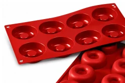Moule en silicone professionnel Silikomart Silicon Flex 300x175mm 8 savarins 6.5cm