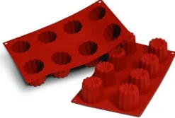 Moule en silicone professionnel Silikomart Silicon Flex 300x175mm 8 canelés