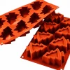 Moule en silicone professionnel Silikomart Silicon Flex 8 sapins 300 x 175mm