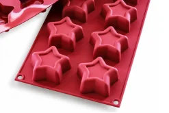 Moule en silicone professionnel Silikomart Silicon Flex 8 étoiles Ø70mm