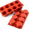 Moule en silicone professionnel Silikomart Silicon Flex 300x175mm 8 cylindres 123ml