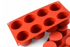 Moule en silicone professionnel Silikomart Silicon Flex 300x175mm 8 cylindres 123ml