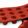 Moule en silicone professionnel Silikomart Silicon Flex 300x175mm 15 babas 3.5cm