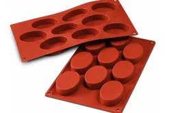 Moule en silicone professionnel Silikomart Silicon Flex 300x175mm 9 formes ovales