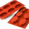 Moule en silicone professionnel Silikomart Silicon Flex 300x175mm 6 formes ovales