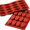 Moule en silicone professionnel Silikomart Silicon Flex 300x175mm 16 petits fours ovales