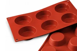 Moule en silicone professionnel Silikomart Silicon Flex 300x175mm 6 tartelettes 7cm
