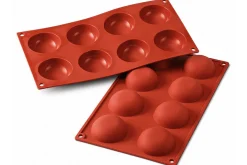 Moule en silicone professionnel Silikomart Silicon Flex 300x175mm 8 pomponnettes 6cm