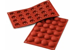 Moule en silicone professionnel Silikomart Silicon Flex 300x175mm 24 pomponnettes 3.4cm