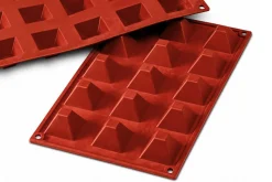 Moule en silicone professionnel Silikomart Silicon Flex 300x175mm 15 pyramides