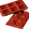 Moule en silicone professionnel Silikomart Silicon Flex 300x175mm 6 pyramides