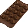 Moule en silicone professionnel Silikomart Easy Choc Choco Flame 15 flammes