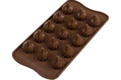 Moule en silicone professionnel Silikomart Easy Choc Choco Flame 15 flammes