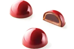 Moule en tritan et insert en silicone Silikomart Chocado 24 demi-sphères