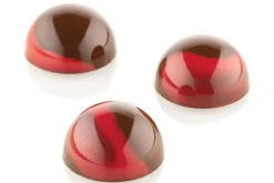 Moule en tritan et insert en silicone Silikomart Chocado 24 demi-sphères
