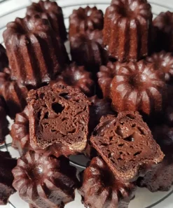 Moule à mini cannelés bordelais en silicone De Buyer Elastomoule 20 ou 28 alvéoles