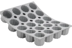 Moule à mini cannelés bordelais en silicone De Buyer Elastomoule 20 ou 28 alvéoles