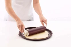 Moule à pizza Lékué ø36cm perforé marron en silicone Platinum