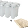 Moule pour 8 sucettes glacées KitchenCraft + 16 batonnets en bois